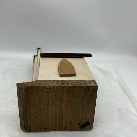 Church Wooden & Metal BirdHouse Decoration - Picture 7 of 8